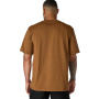 nahlad CARHARTT Pocket hnedé pánske bavlnené tričko, voľný moderný strih, ikonická znač
