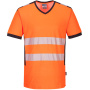 nahlad PORTWEST PW310 triko reflexní Hi-Vis oranžové s výstřihem do V
