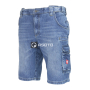 nahlad Engelbert Strauss Worker denim modré pánské kraťasy