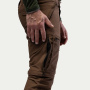 nahlad Beyond Nordic Zip-Off hnědé pánské outdoor kalhoty 2v1 Teflon EcoElite®