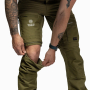 nahlad Beyond Nordic Sweden Zip-Off zelené pánské outdoor kalhoty 2v1 Teflon EcoElite®