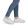 nahlad RIEKER M7701-80 biele dámske kožené tenisky s technológiou Antistress