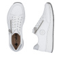 nahlad RIEKER N6508-80 biele dámske kožené tenisky s technológiou Antistress