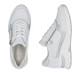 nahlad RIEKER N9301-80 biele dámske kožené tenisky s technológiou Antistress