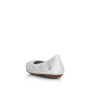 nahlad RIEKER 41460-80 biele dámske kožené baleríny