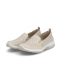 nahlad RIEKER L32F4-60 béžové dámske letné baleríny, antistress podrážka