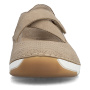 nahlad RIEKER 55958-20 béžové dámske baleríny vhodné na teplé letné dni, Antistress