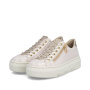 nahlad RIEKER M1953-80 béžové dámske Antistress tenisky, moderný vzhľad do mesta