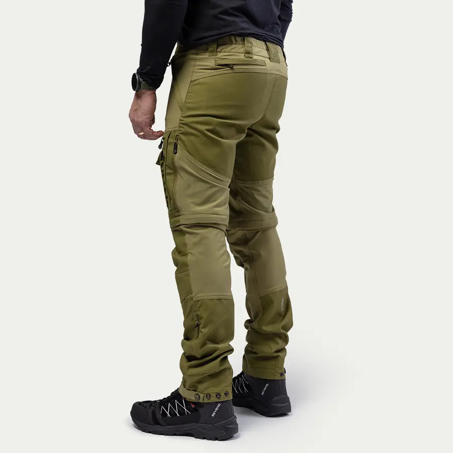 detail Beyond Nordic Zip-Off zelené pánské outdoor kalhoty
