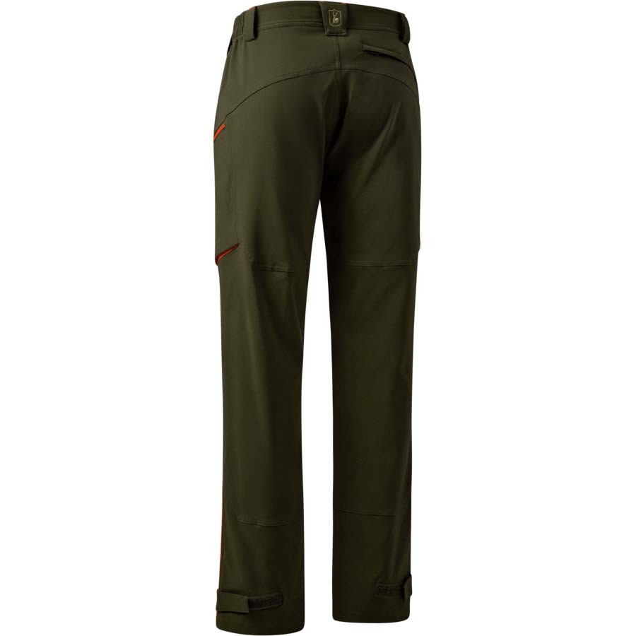 detail Deerhunter Denmark Chamois olivové pánské outdoor kalhoty 4Way Výprodej