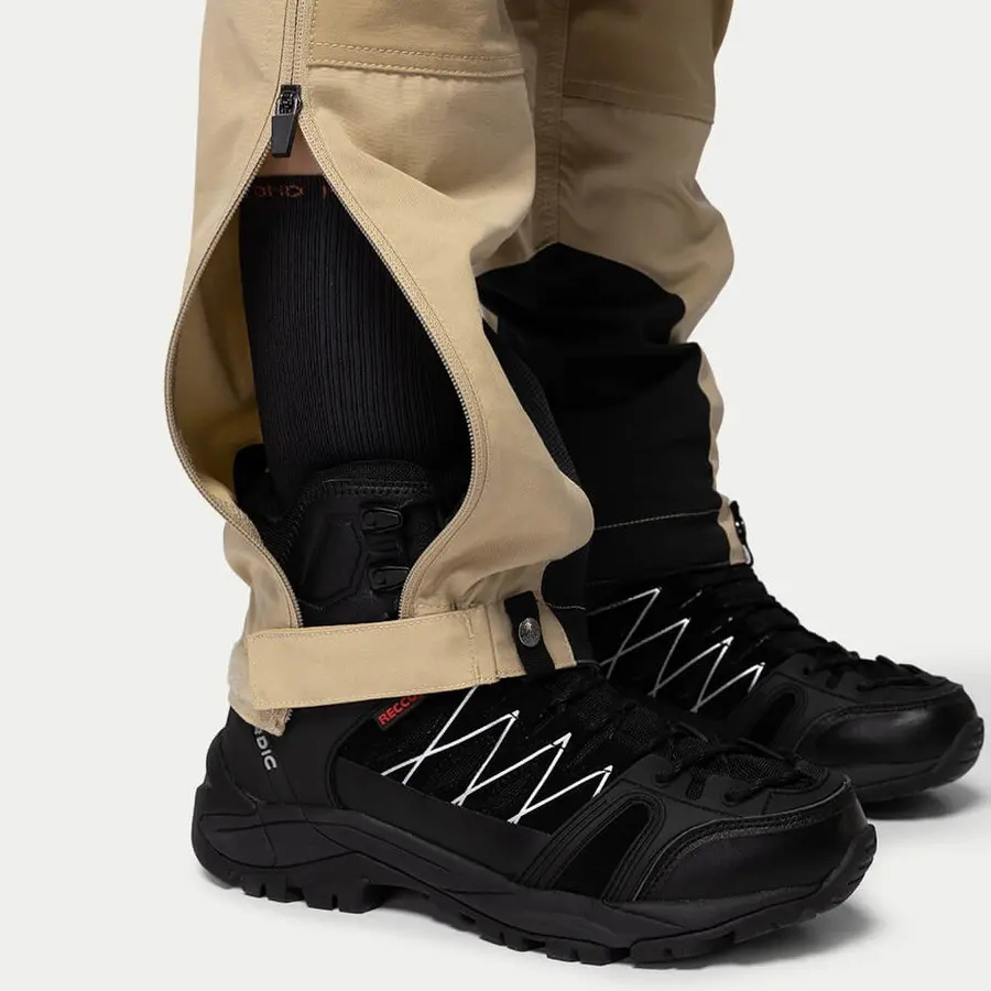 detail Beyond Nordic Sweden dámske béžové outdoorové nohavice stretch pohodlné vodoodpu