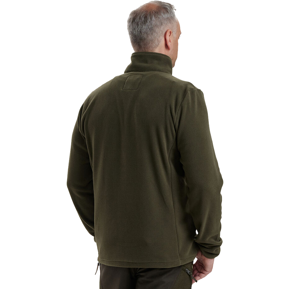 detail Deerhunter Denmark Chasse olivová pánská fleece bunda