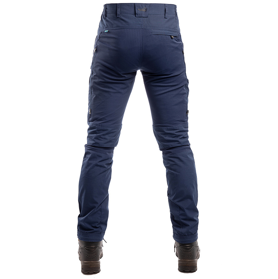 detail ARRAK SWEDEN Active Stretch modré pánské outdoor kalhoty voděodolné