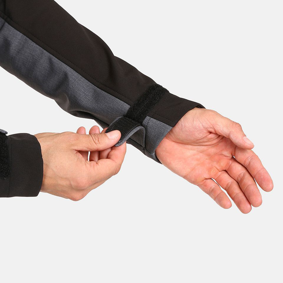 detail KILPI RAVIO-M sivá pánska outdoorová bunda s membránou Siberium 10 000 mm