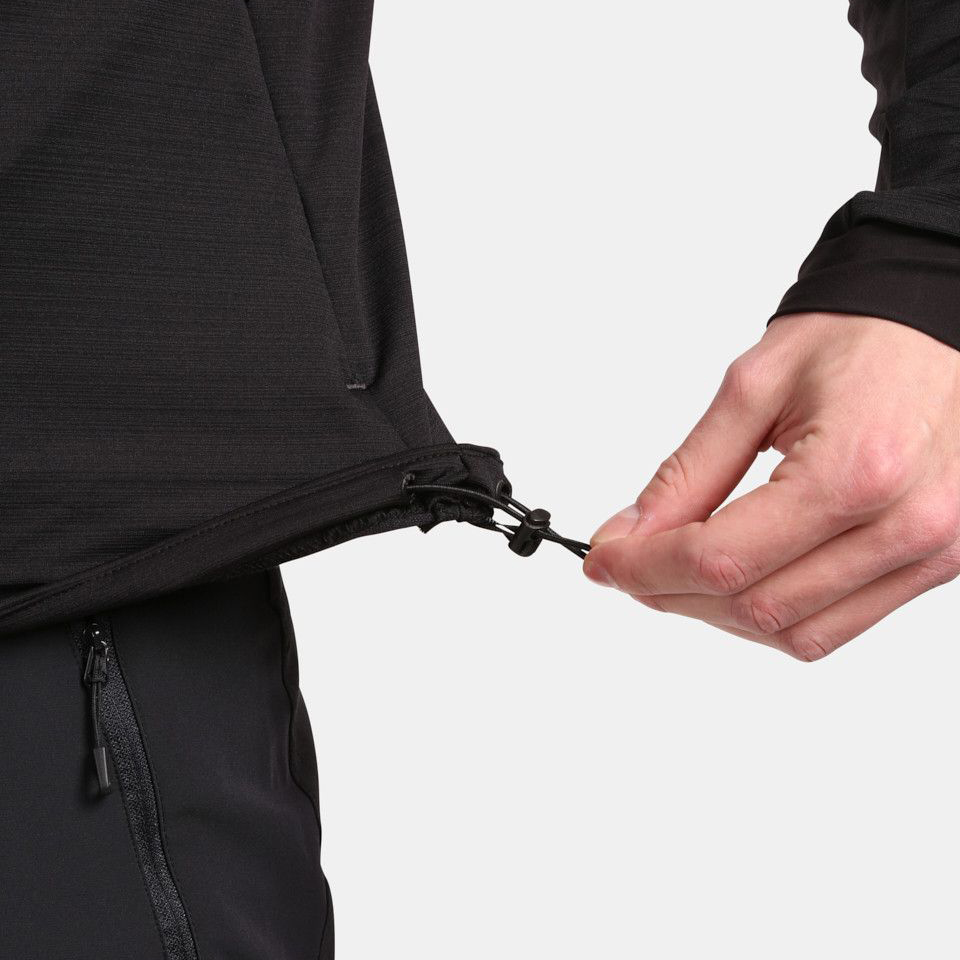 detail KILPI Memphis-M čierna pánska outdoorová bunda s membránou Siberium