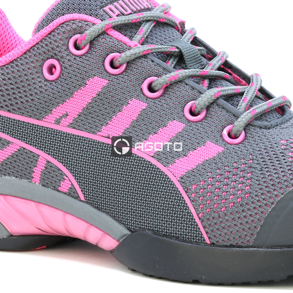 detail PUMA Celerity Knit Pink dámska bezpečnostná obuv