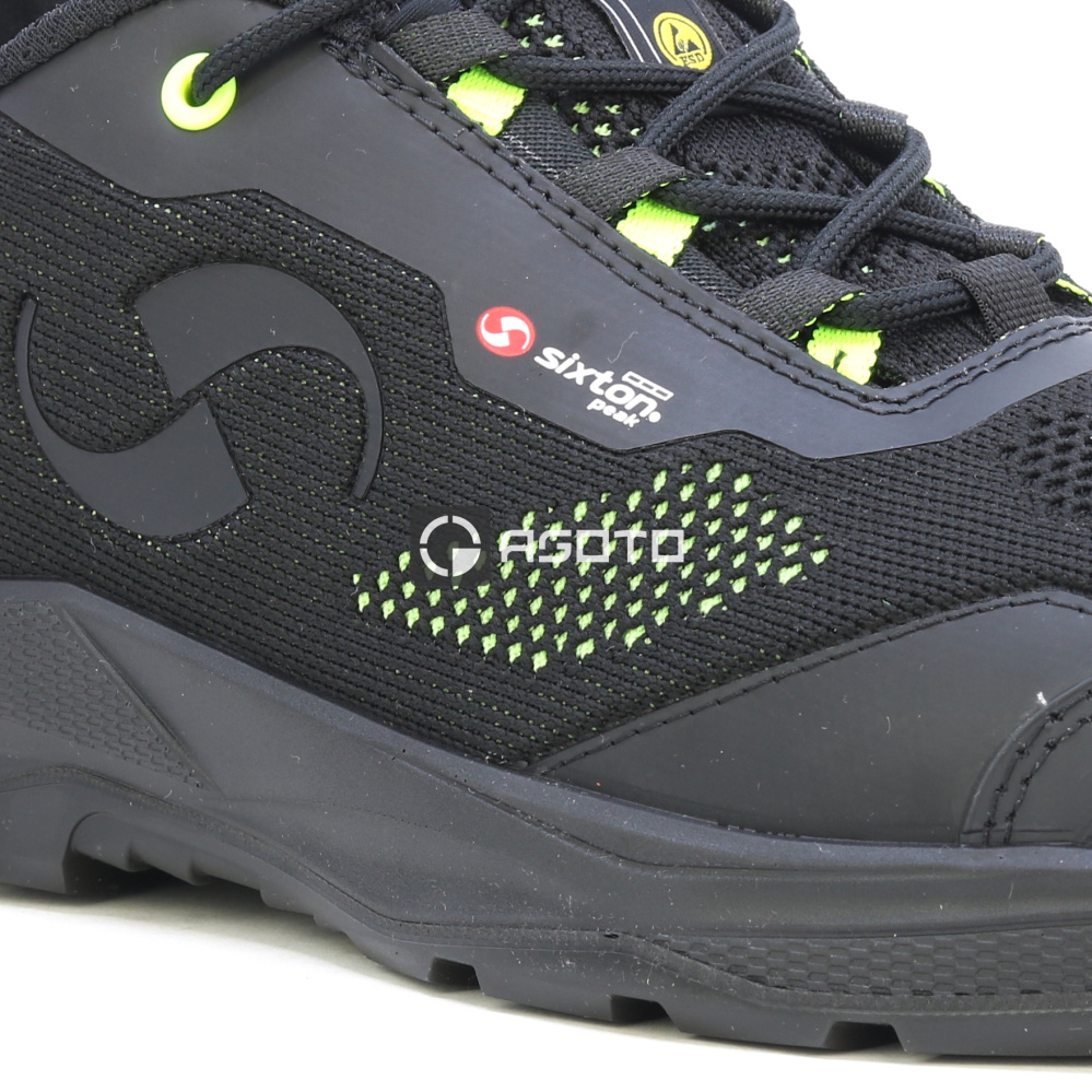 detail SIXTON Xeno S3 ESD černá pánská pracovní obuv