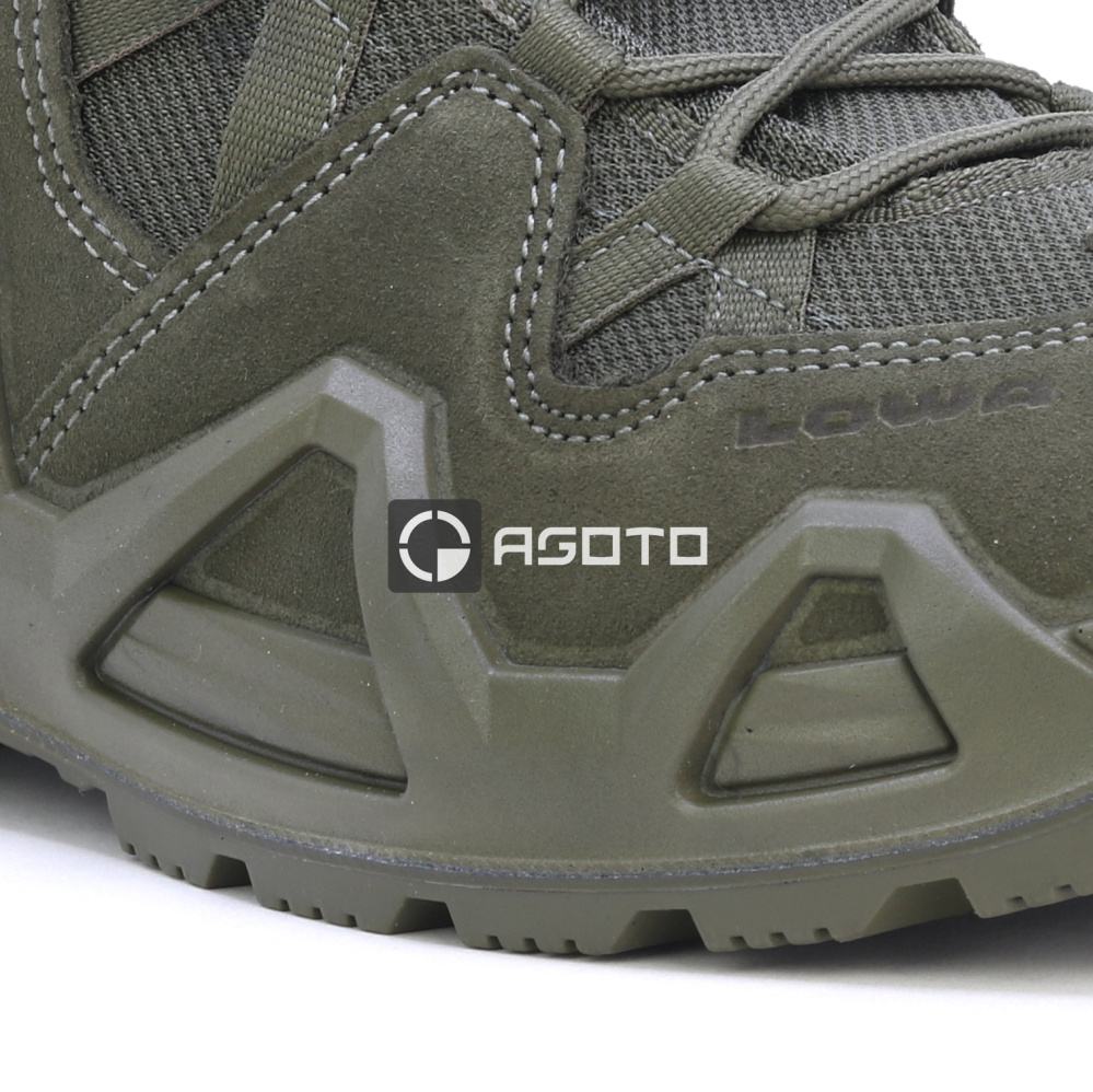 detail LOWA Zephyr MK2 GTX Lo olivová pánska outdoorová obuv s membránou Gore-Tex®