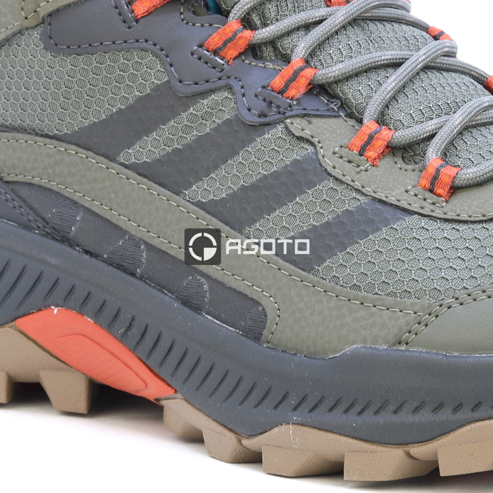 detail MERRELL SPEED STRIKE 2 MID WP olivová pánská outdoor obuv