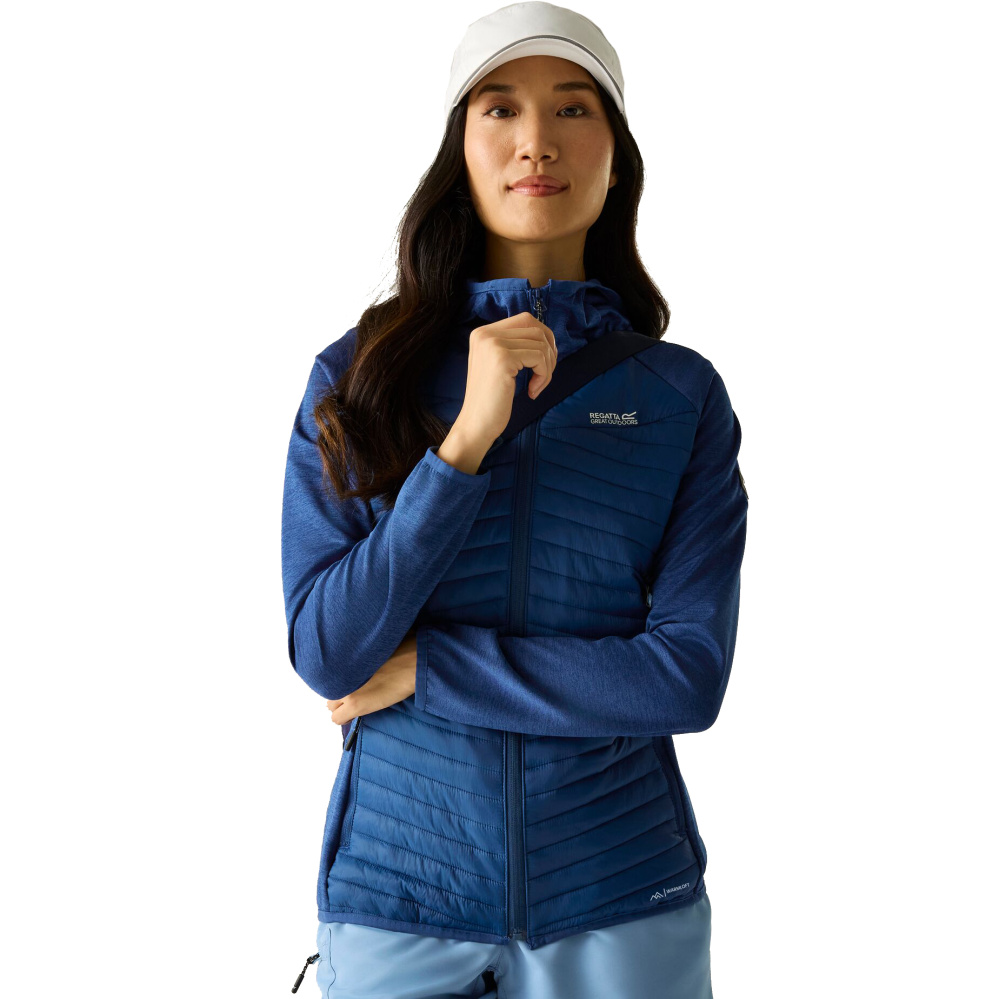 detail REGATTA Andreson Hybrid modrá dámska outdoorová bunda, univerzálna a pohodlná