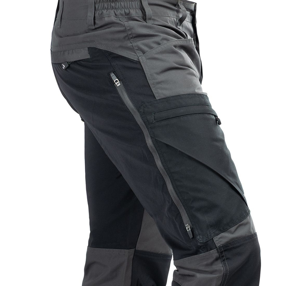 detail ARRAK Sweden Active sivé pánske outdoorové nohavice, vodeodolné, pružné a mimori