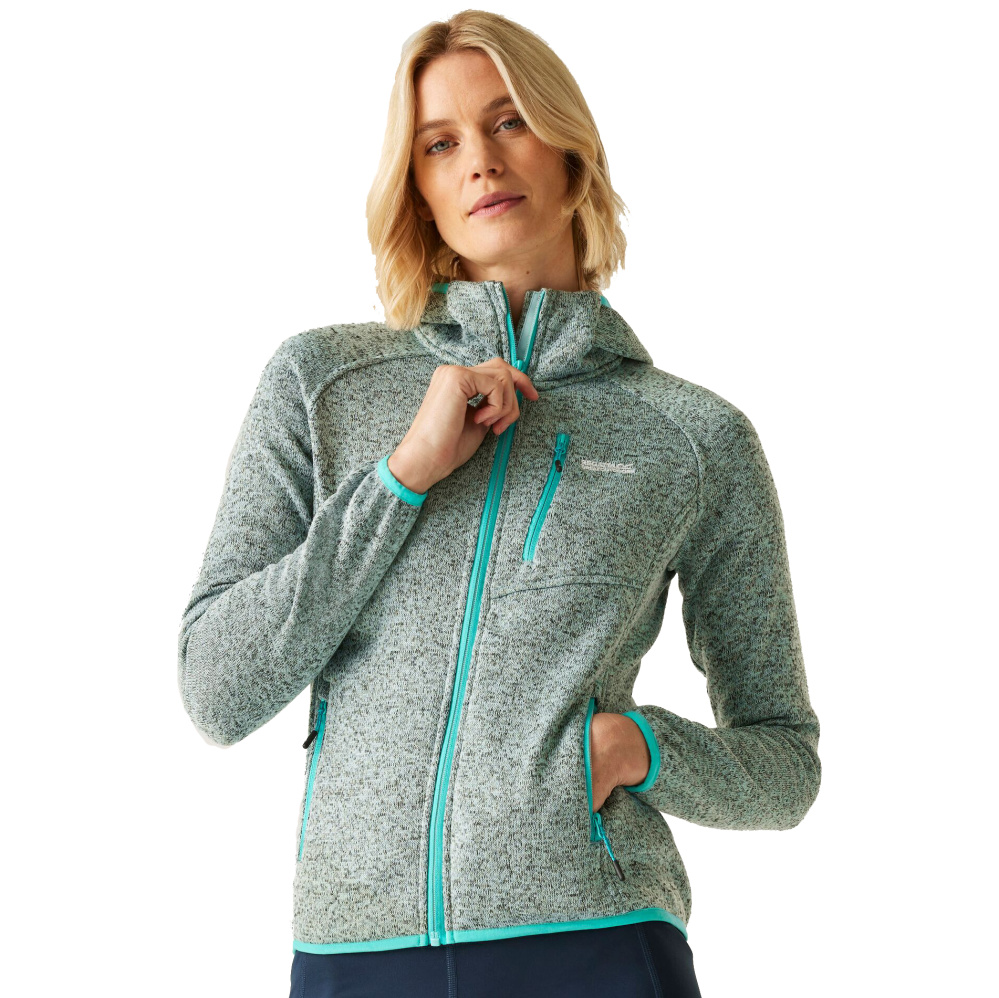 detail REGATTA Newhill zelená dámská outdoor mikina