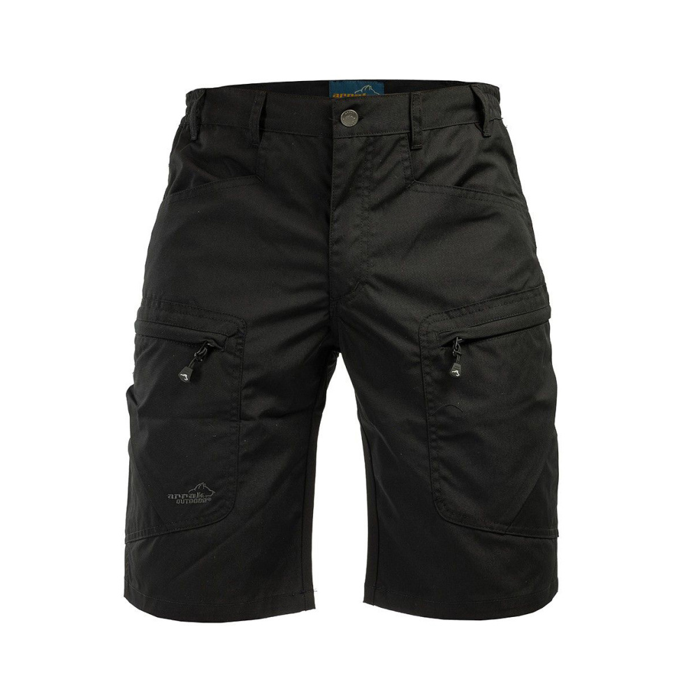 detail ARRAK SWEDEN Active Stretch čierne pánske outdoorové a poľovnícke kraťasy, vodeo