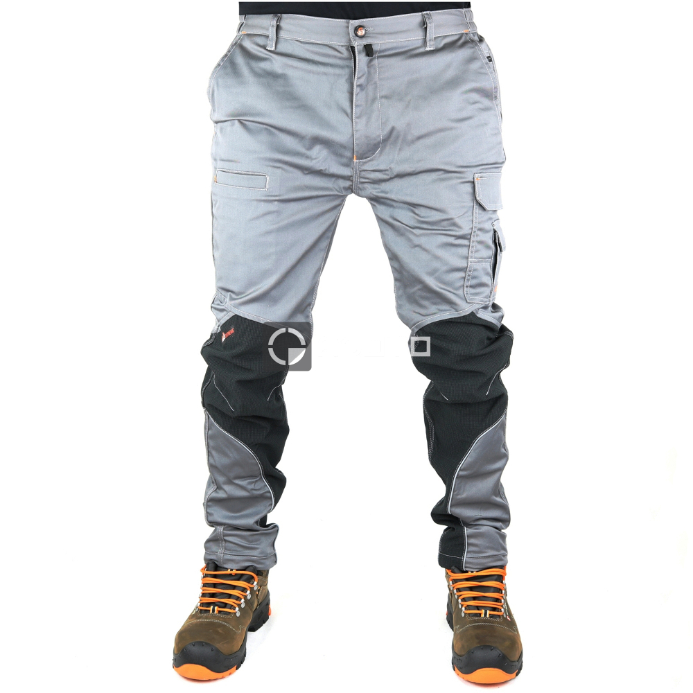 detail Industrial Starter Extreme sivé pánske pracovné nohavice