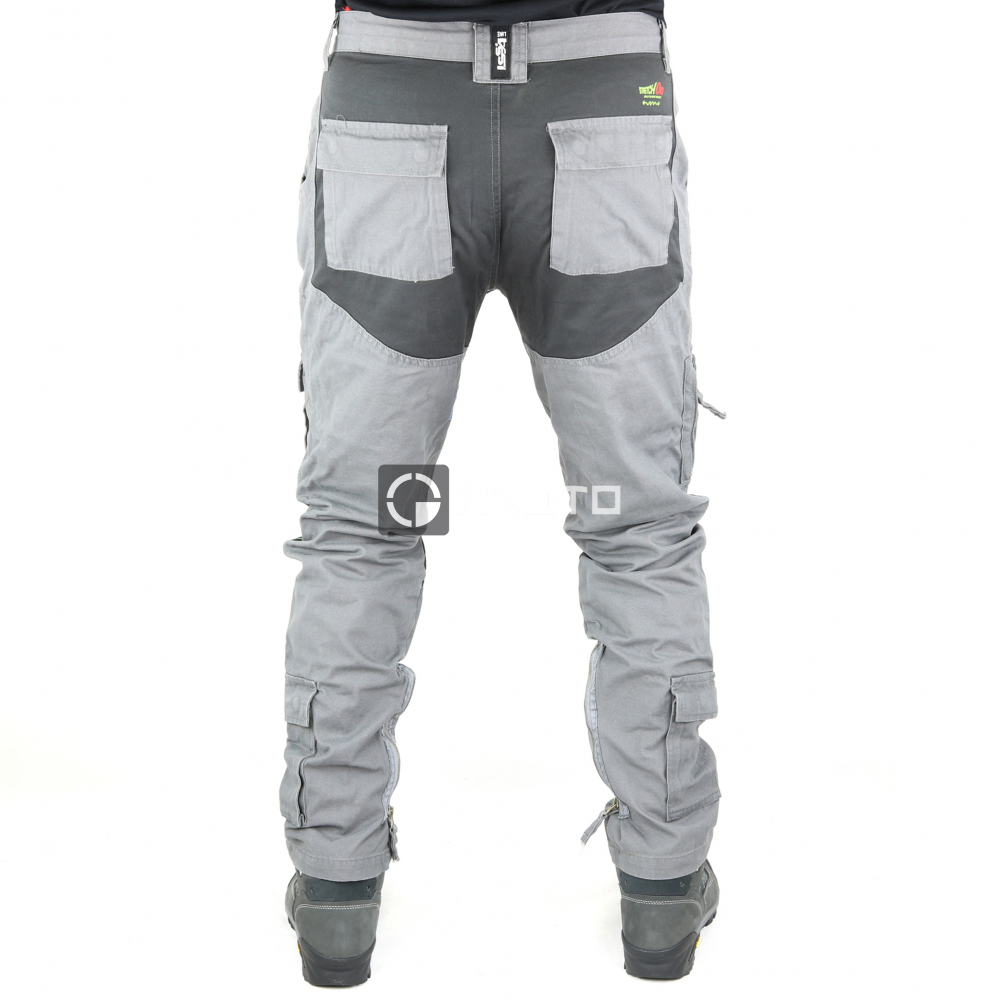 detail Industrial Starter Stretch ON sivé pánske pracovné nohavice