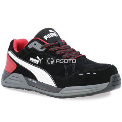 PUMA Airtwist black-red S3 ESD pracovná obuv