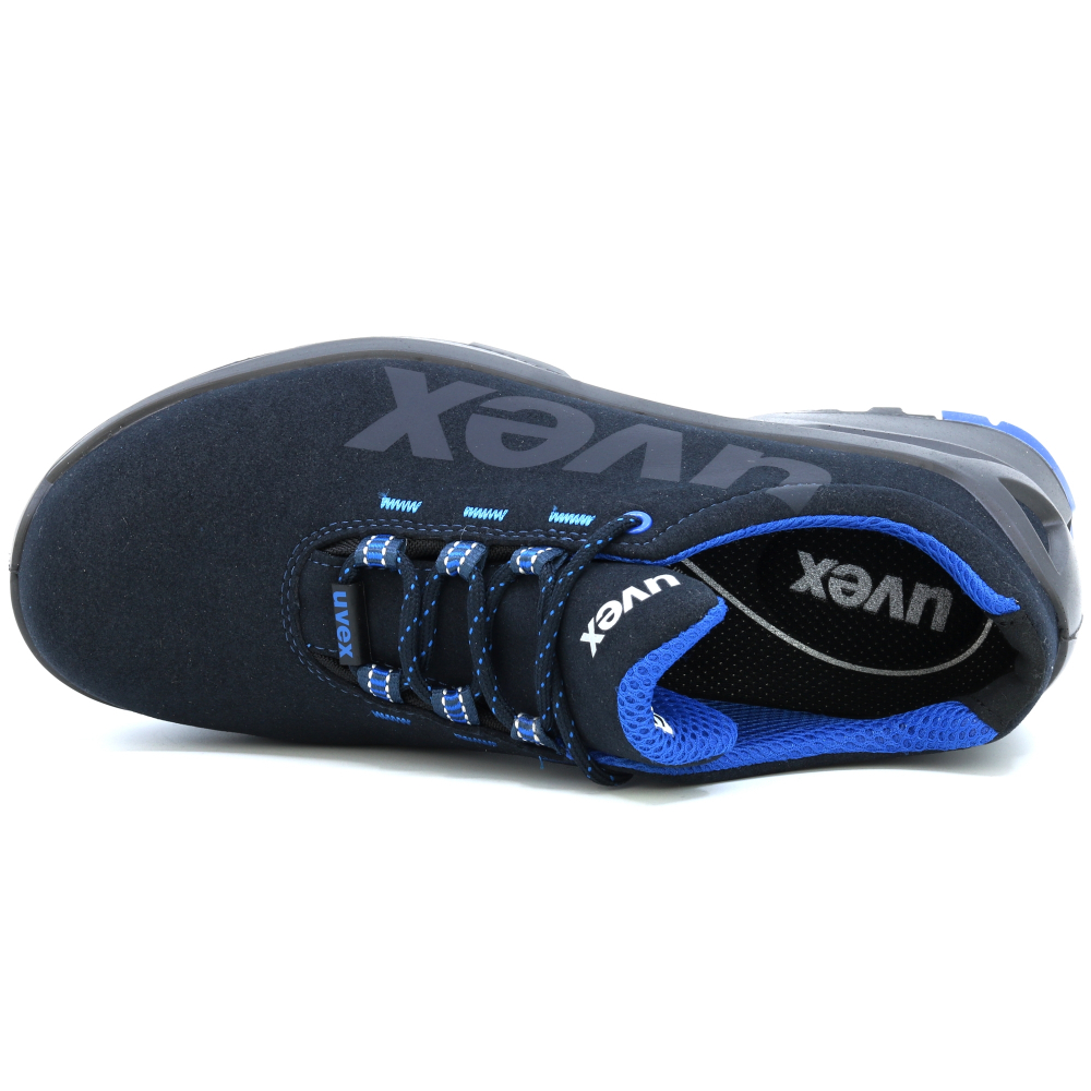 detail UVEX 1 S2 85348 modrá pánská bezpečnostní obuv