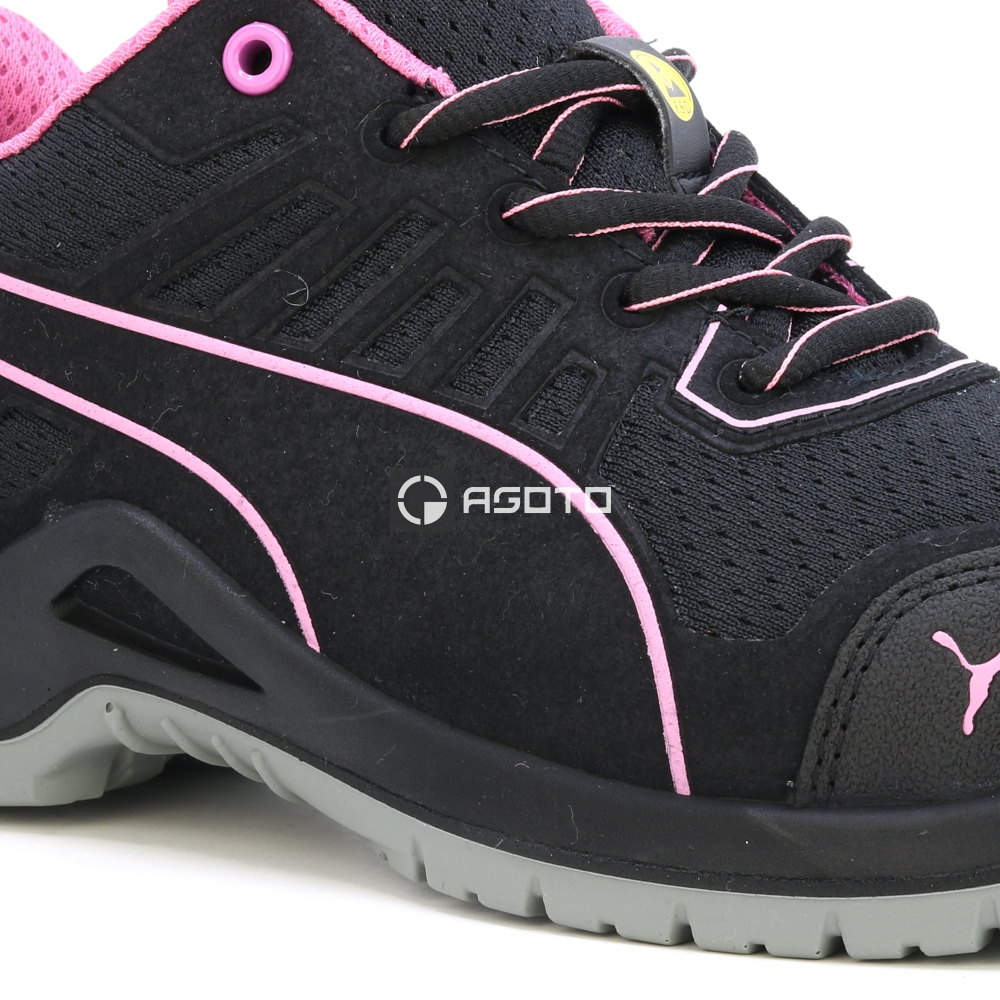 detail PUMA Fuse TC Pink Wns low S1P ESD dámska pracovná obuv