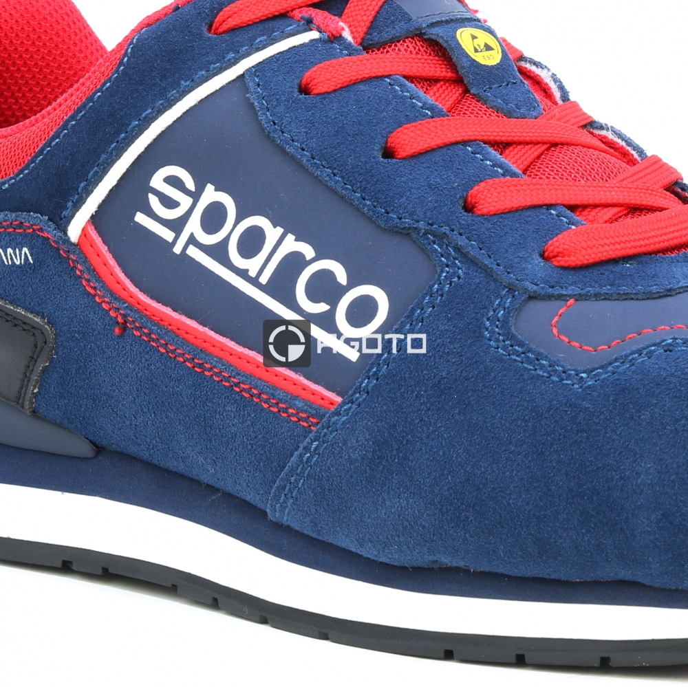 detail SPARCO Tacoma S3 ESD modrá pánská pracovní obuv