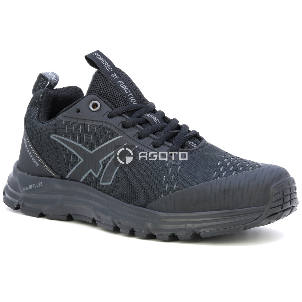 detail ALBATROS AER55 ST black low O1 čerá pánská pracovní obuv