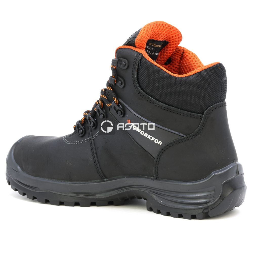 detail TOWORKFOR Trail Boot S3 černá pánská pracovní obuv