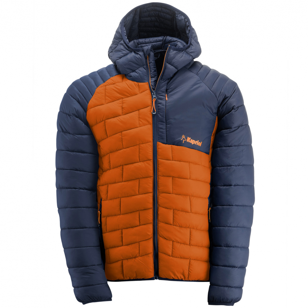 detail KAPRIOL Thermic oranžová pánská zimní bunda