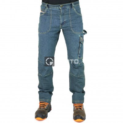 KAPRIOL Touran Jeans modré pánské kalhoty