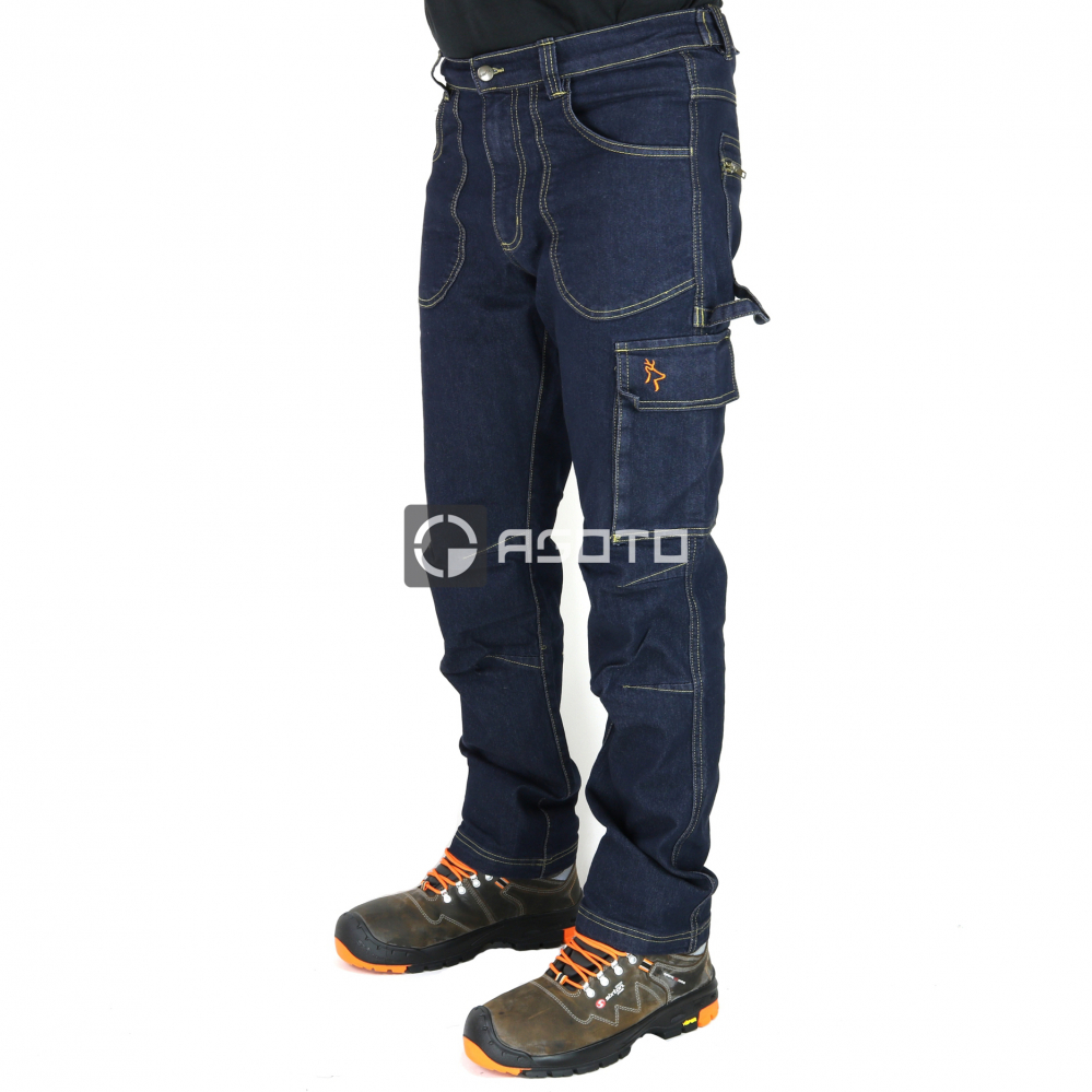 detail KAPRIOL Denim Stretch modré pánské Jeans kalhoty