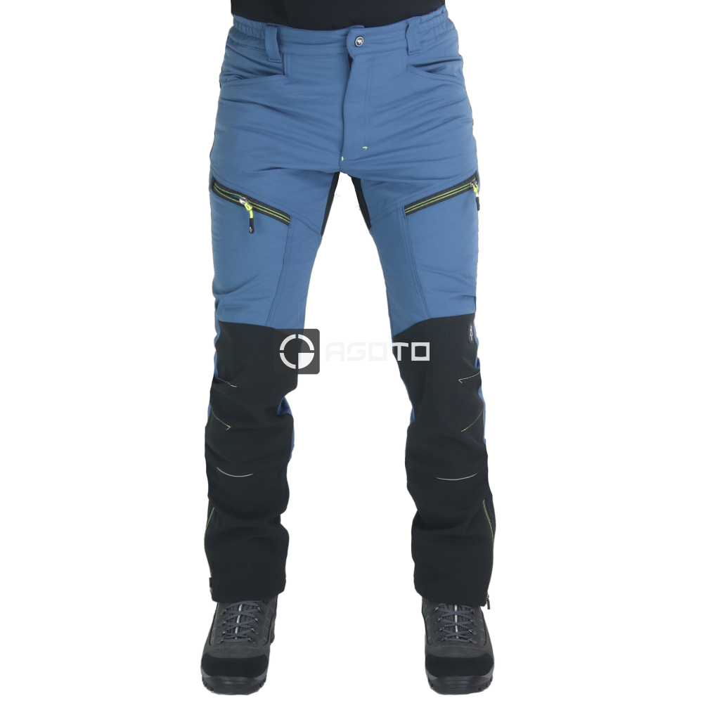 detail KAPRIOL Vertical Stretch modré pánské voděodpudivé technické kalhoty