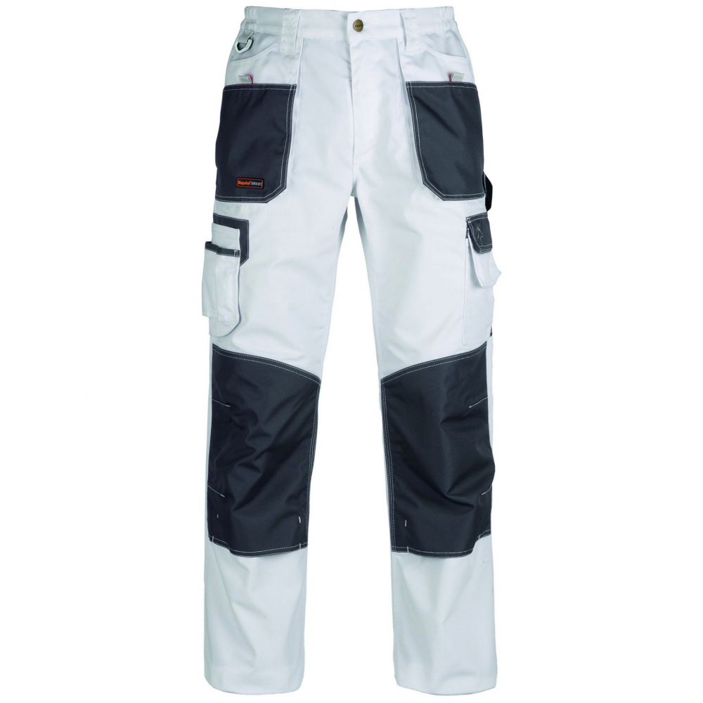 detail KAPRIOL Smart bílé pánské malířské kalhoty