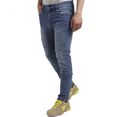 DIADORA Stone 6 PKT Light modré pánské kalhoty Jeans Stretch