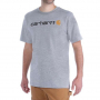 náhled CARHARTT Core Logo šedé pánské triko 100% Ba