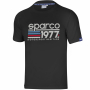 náhled SPARCO 1977 Motorsport Heritage černé pánské triko Stretch