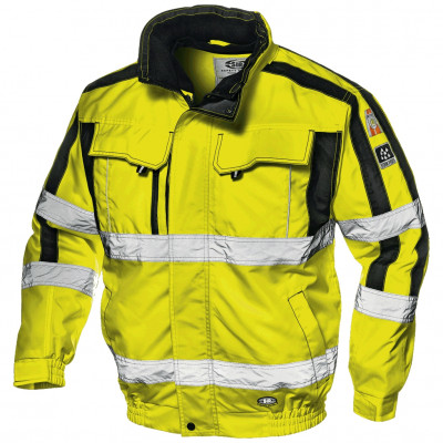 SIR Contender žlutá pánská reflexní pracovní zimní bunda 4v1