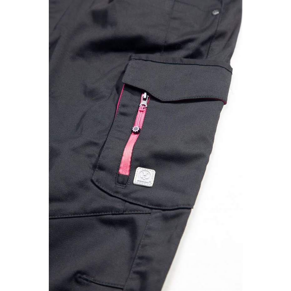 detail Ardon FLORET černá/růžová dámské kalhoty do pasu