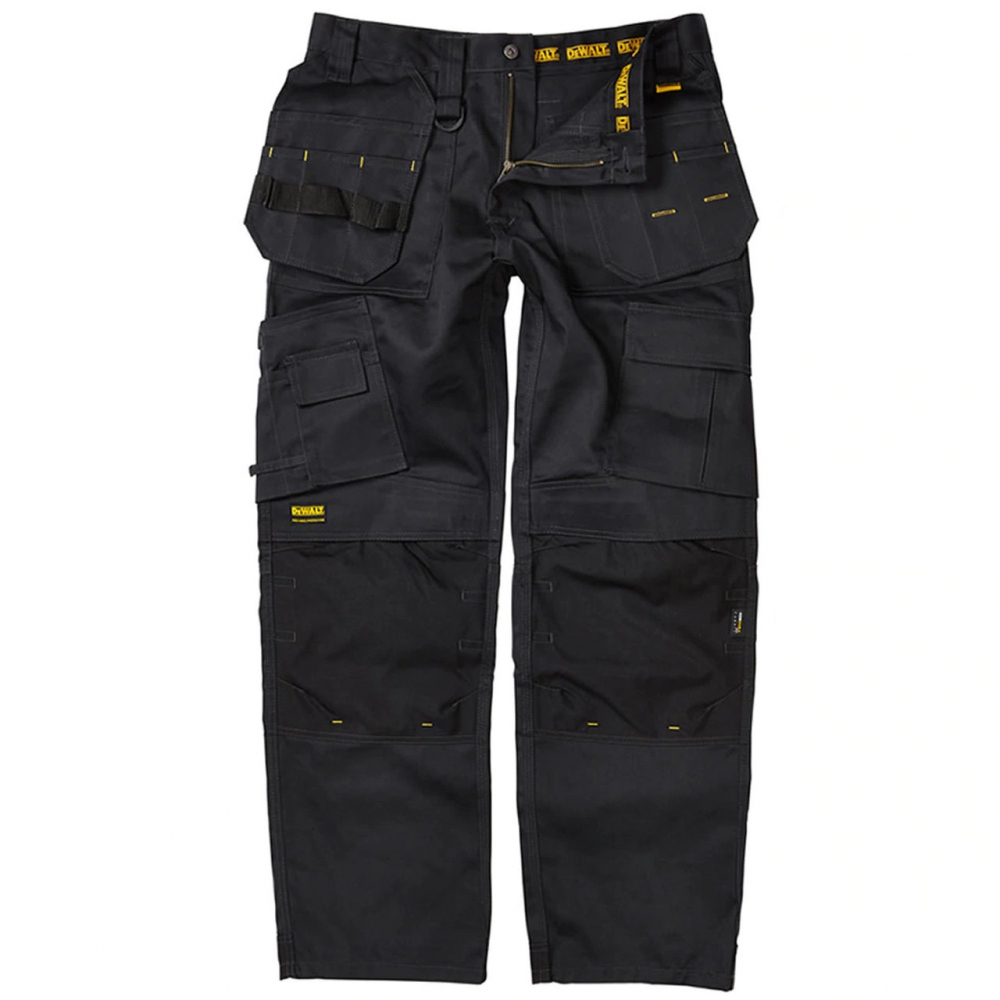 detail DEWALT Tradesman černé pánské pracovní kalhoty