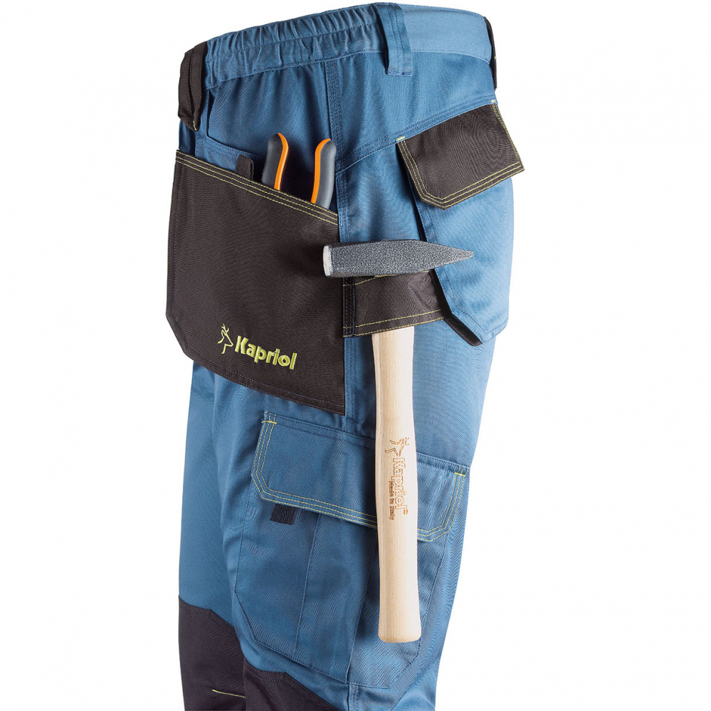 detail KAPRIOL Slick modré pánské pracovní kalhoty