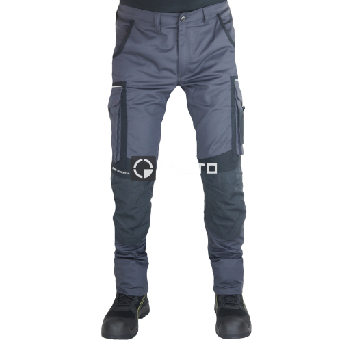 PUMA Workwear Precision X šedé pánské prémiové pracovní kalhoty