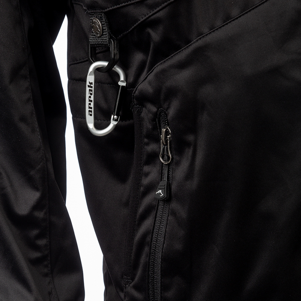 detail ARRAK SWEDEN Akka černá pánská funkční outdoor bunda