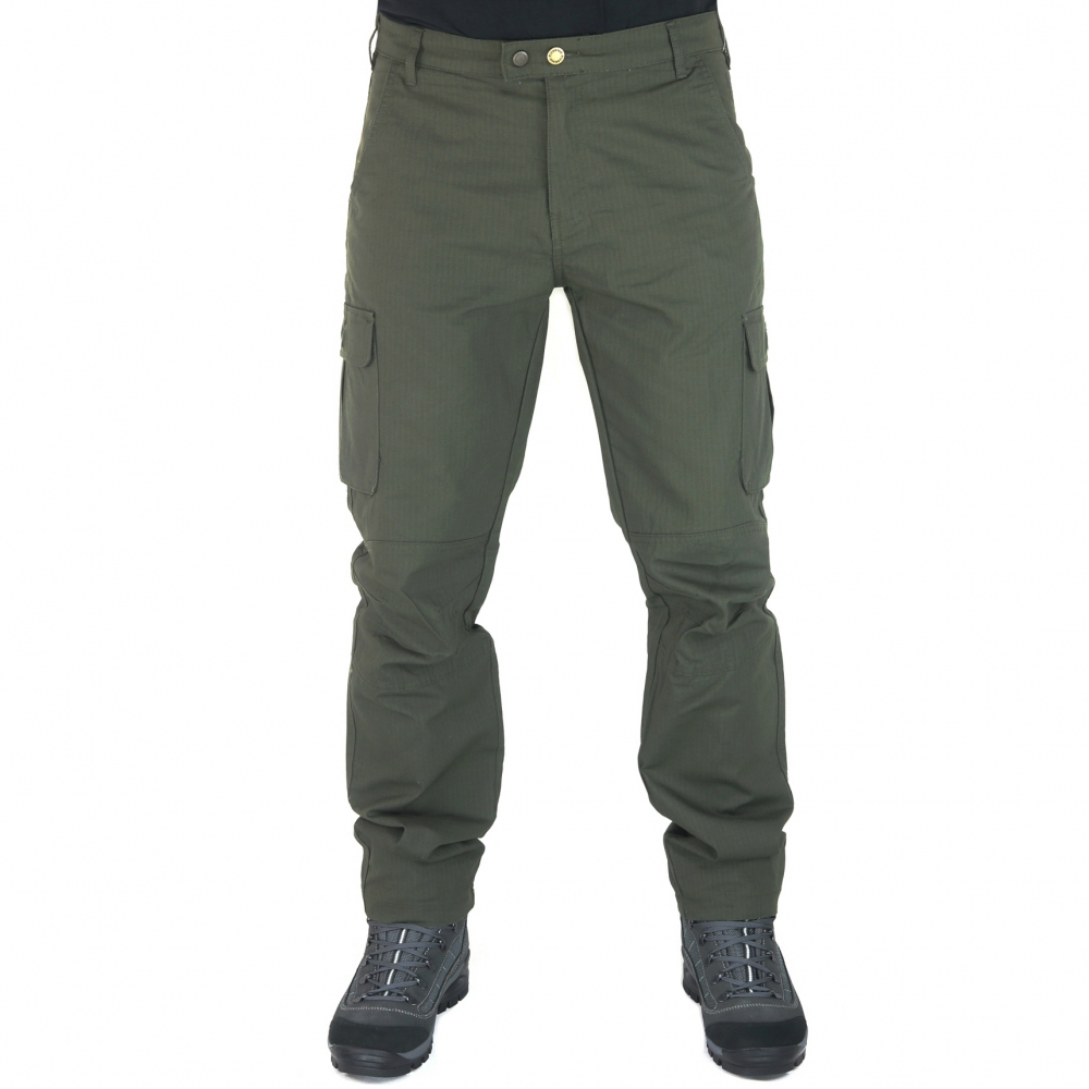 detail PINEWOOD Broderick zelené pánské kalhoty 100% BA Výprodej